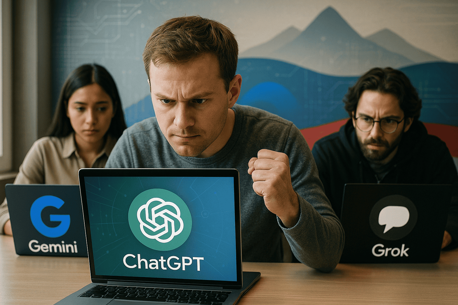 Gemini in Grok izzivata ChatGPT: Kako nova generacija umetne inteligence spreminja tudi Slovenijo Gemini in Grok izzivata ChatGPT: Kako nova generacija umetne inteligence spreminja tudi Slovenijo