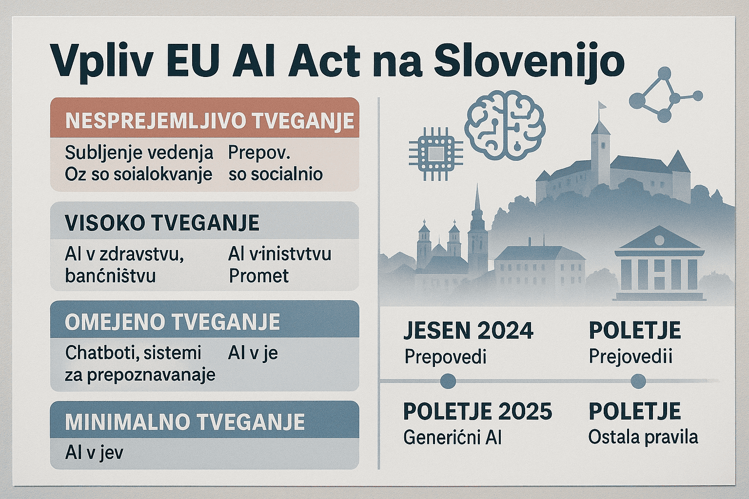 Kako bo evropski zakon o umetni inteligenci spremenil slovenska podjetja, raziskave in inovacije? Kako bo evropski zakon o umetni inteligenci spremenil slovenska podjetja, raziskave in inovacije?