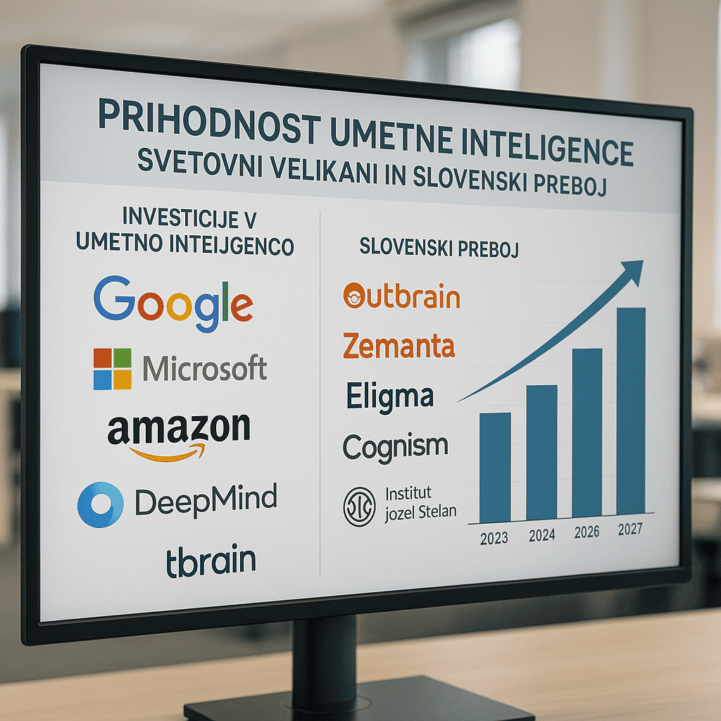 Kako tehnološki velikani in slovenska podjetja gradijo prihodnost umetne inteligence Kako tehnološki velikani in slovenska podjetja gradijo prihodnost umetne inteligence