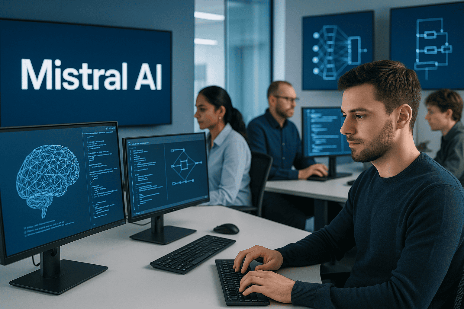Mistral AI postavlja nove standarde odprtokodne umetne inteligence v Evropi Mistral AI postavlja nove standarde odprtokodne umetne inteligence v Evropi