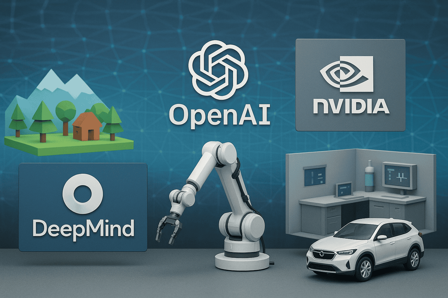 Kako simulacijska okolja DeepMind, OpenAI in Nvidia pospešujejo razvoj umetne inteligence doma in v tujini