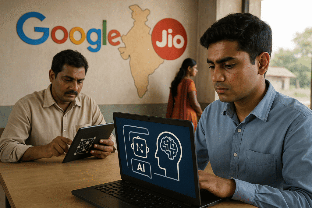 Google in Jio prinašata napredno umetno inteligenco milijonom uporabnikov v Indiji