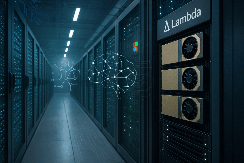 Lambda z naložbo 1,5 milijarde in partnerstvom z Microsoftom izziva velikane na področju AI infrastrukture