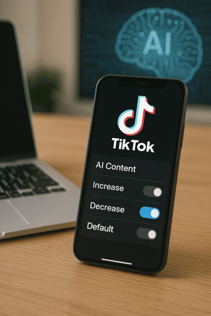 TikTok uporabnikom omogoča nadzor nad količino AI vsebin in odpira nova vprašanja o odgovornosti platform