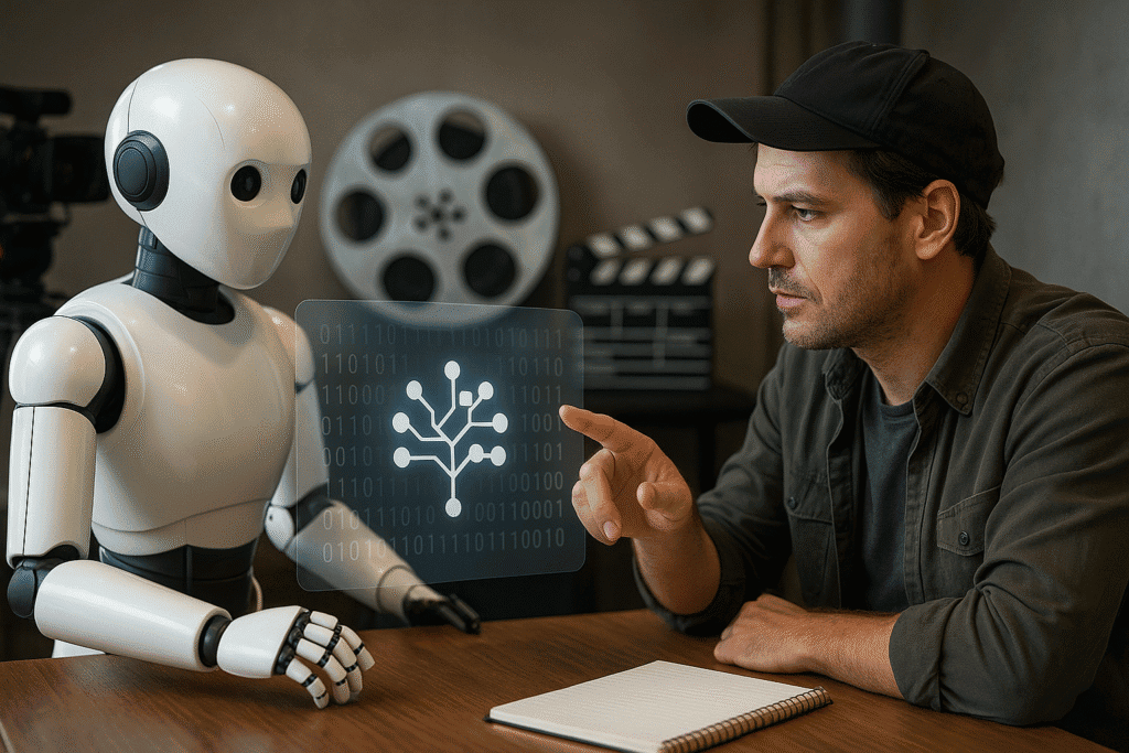 Ko umetna inteligenca piše scenarije: Revolucija ali nova meja ustvarjalnosti v filmski industriji