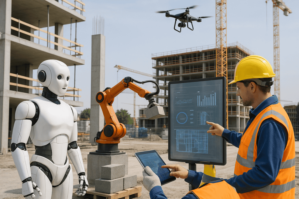 Umetna inteligenca spreminja gradbeništvo: roboti, višje plače in nova znanja na slovenskih gradbiščih