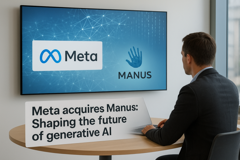 Meta z 350-milijonskim prevzemom Manus postavlja nova pravila v generativni umetni inteligenci