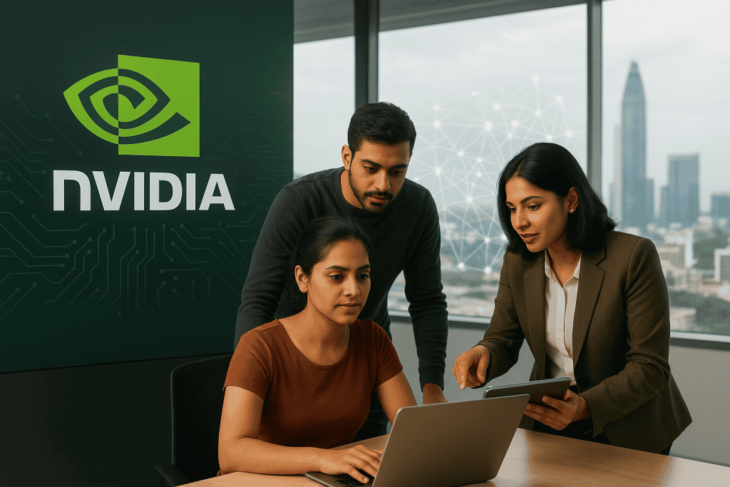 Nvidia pospešuje razvoj umetne inteligence v Indiji s konkretnimi vlaganji in podporo startupom Nvidia pospešuje razvoj umetne inteligence v Indiji s konkretnimi vlaganji in podporo startupom