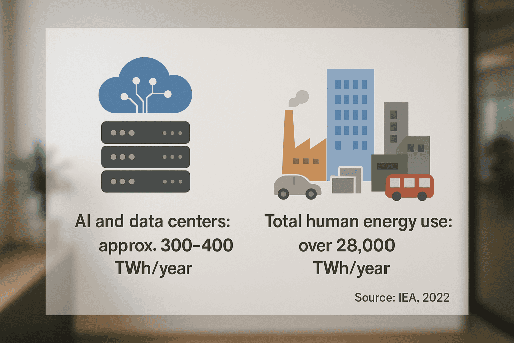 Kdo porabi več energije: ljudje ali umetna inteligenca? Številke razkrivajo presenetljivo resnico