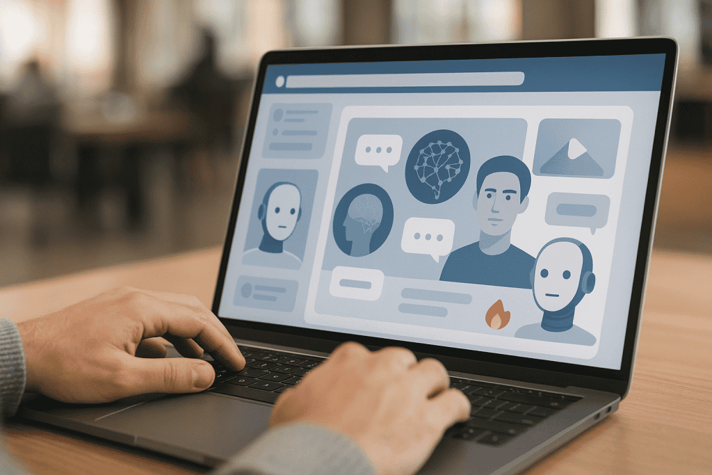 Kaj bi pomenilo družbeno omrežje, kjer AI agenti ustvarjajo vsebine namesto ljudi?