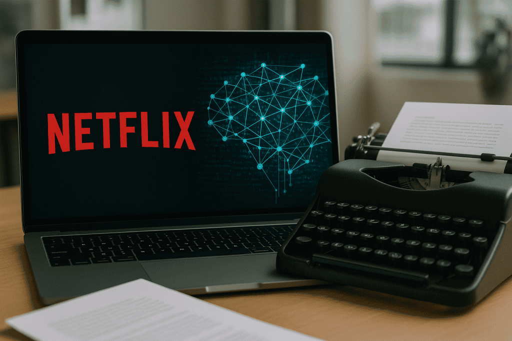 Netflix za 600 milijonov dolarjev prevzel avtorski AI startup Authors Note AI
