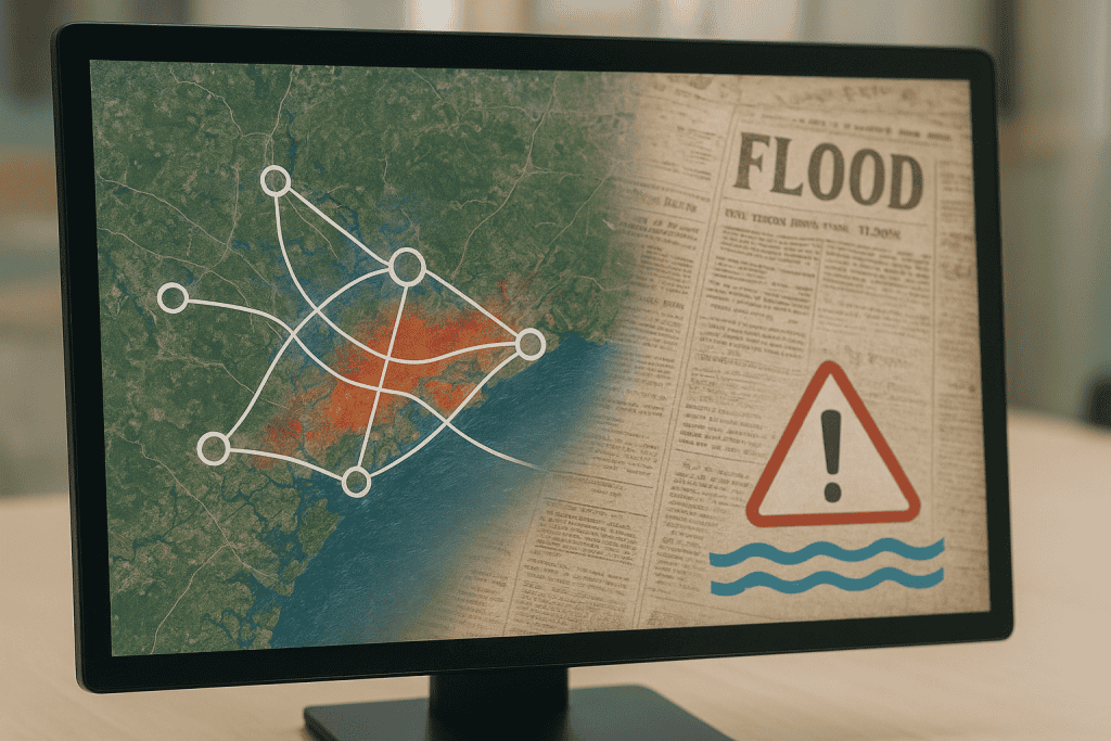 Kako Google z umetno inteligenco iz starih novic napoveduje poplave