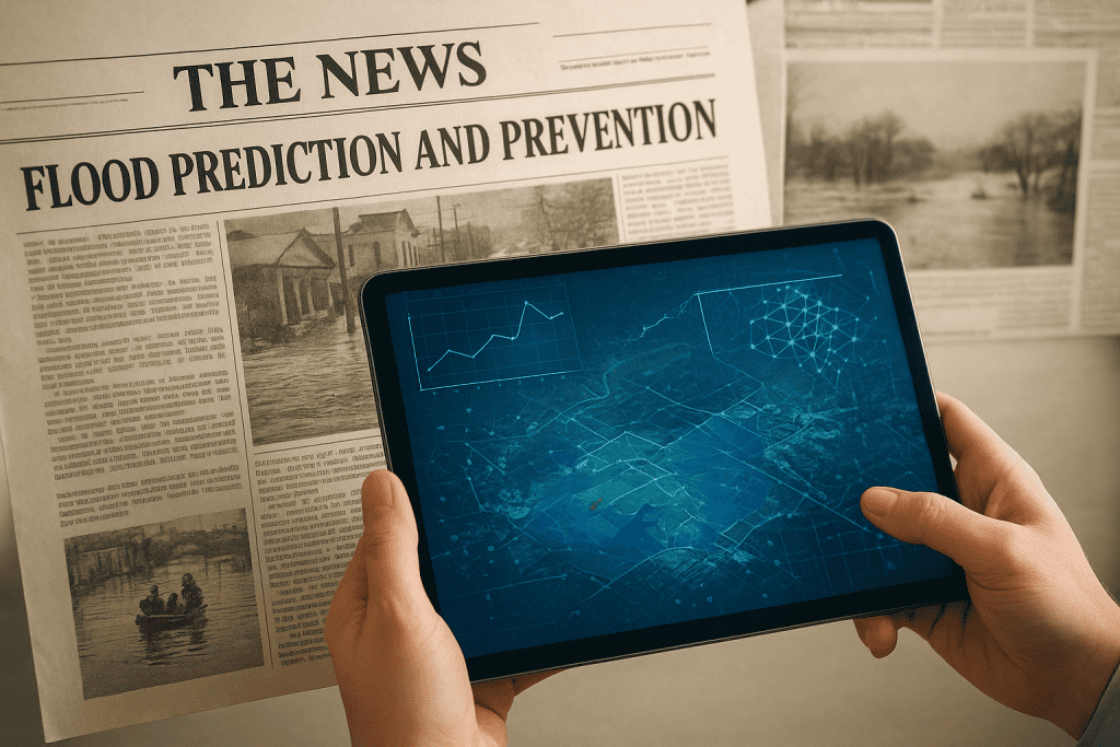 Kako umetna inteligenca z analizo starih novic in slik rešuje življenja pred poplavami