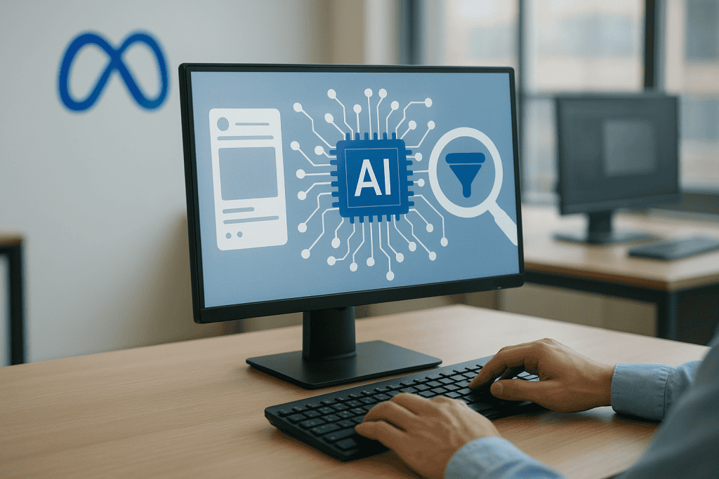 Meta uvaja lastne AI sisteme za nadzor vsebin in spreminja razmerja moči na digitalnih platformah Meta uvaja lastne AI sisteme za nadzor vsebin in spreminja razmerja moči na digitalnih platformah