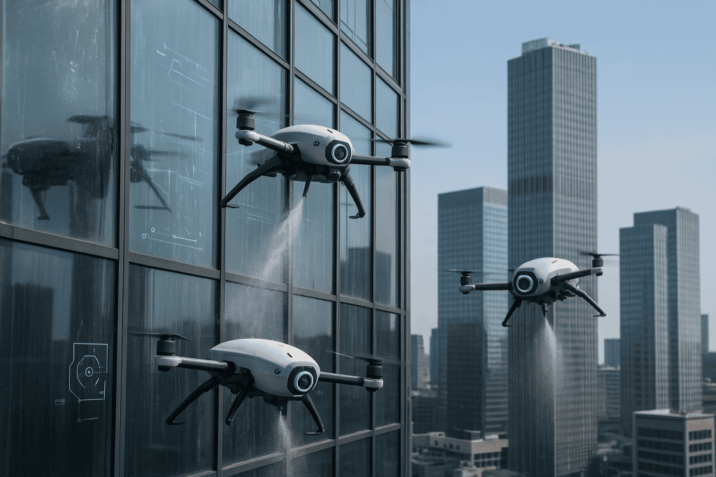 Droni z umetno inteligenco spreminjajo čiščenje visokih stavb in privabljajo milijonske investicije