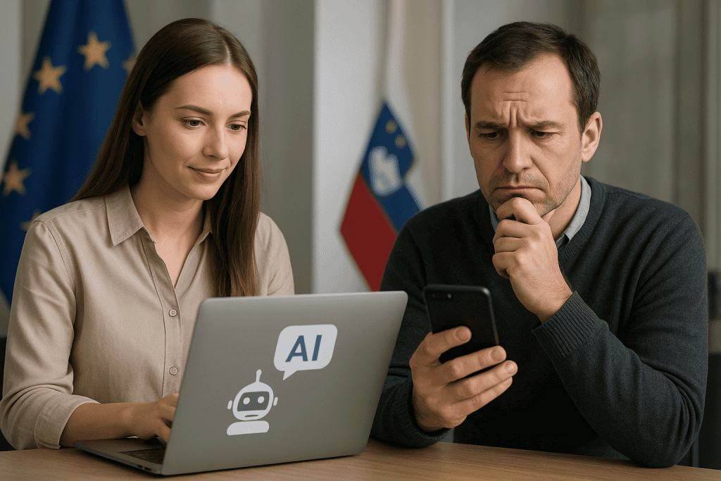 Uporaba umetne inteligence raste, zaupanje pa caplja – kaj kažejo raziskave v Sloveniji in Evropi
