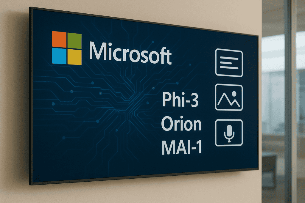 Microsoft z novimi AI modeli Phi-3, Orion in MAI-1 napada konkurenco in spreminja uporabo umetne inteligence