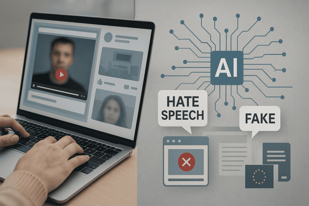 Kako se AI bori s poplavo deepfake vsebin, sovražnega govora in novih regulacij