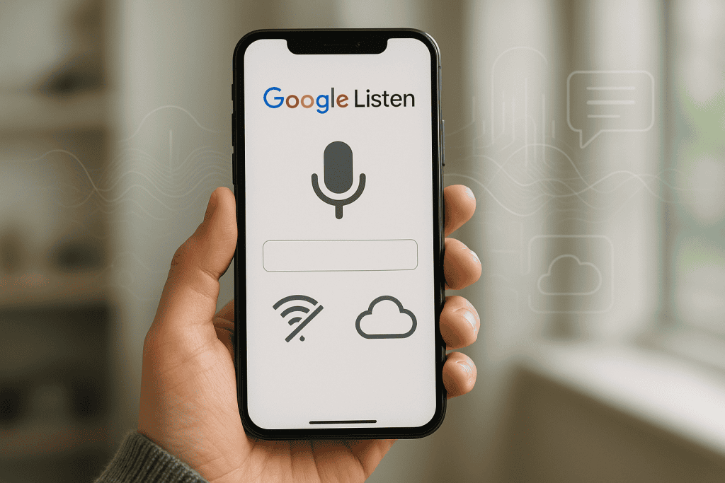 Google Listen na iOS prinaša napredno AI narekovanje brez povezave in izziva Apple