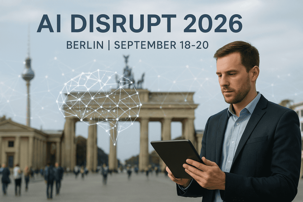 Le še dva dni za cenejše vstopnice na AI Disrupt 2026: Največji evropski dogodek o umetni inteligenci v Berlinu