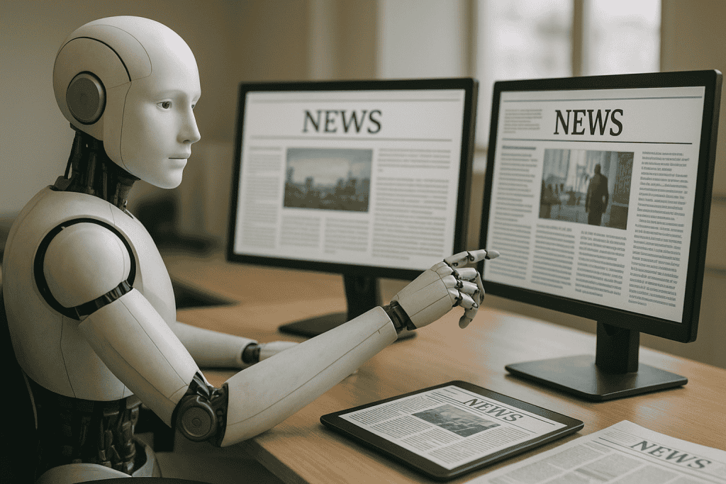 Umetna inteligenca kot sodnik novic: Priložnost za zanesljive informacije ali grožnja neodvisnemu novinarstvu