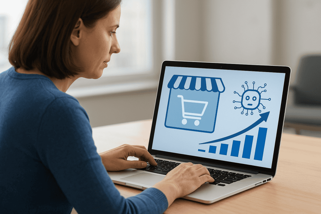 AI preoblikuje spletno trgovino: rekorden porast prometa in prihodkov v ZDA