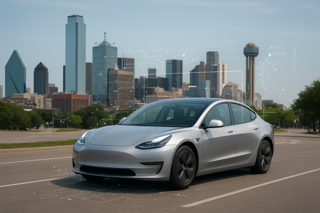 Kako umetna inteligenca spreminja mestni promet: Teslini robotaksiji v Dallasu in Houstonu