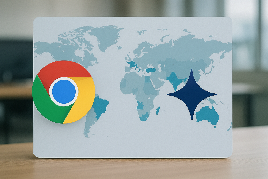 Google Gemini zdaj v Chrome za sedem novih držav: Kaj prinaša tekma z Microsoftom in prihodnost AI brskanja