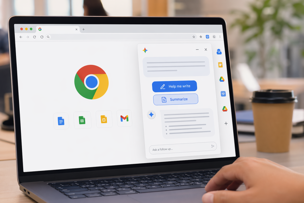 Google Chrome postaja pametni sodelavec: umetna inteligenca spreminja način dela v brskalniku