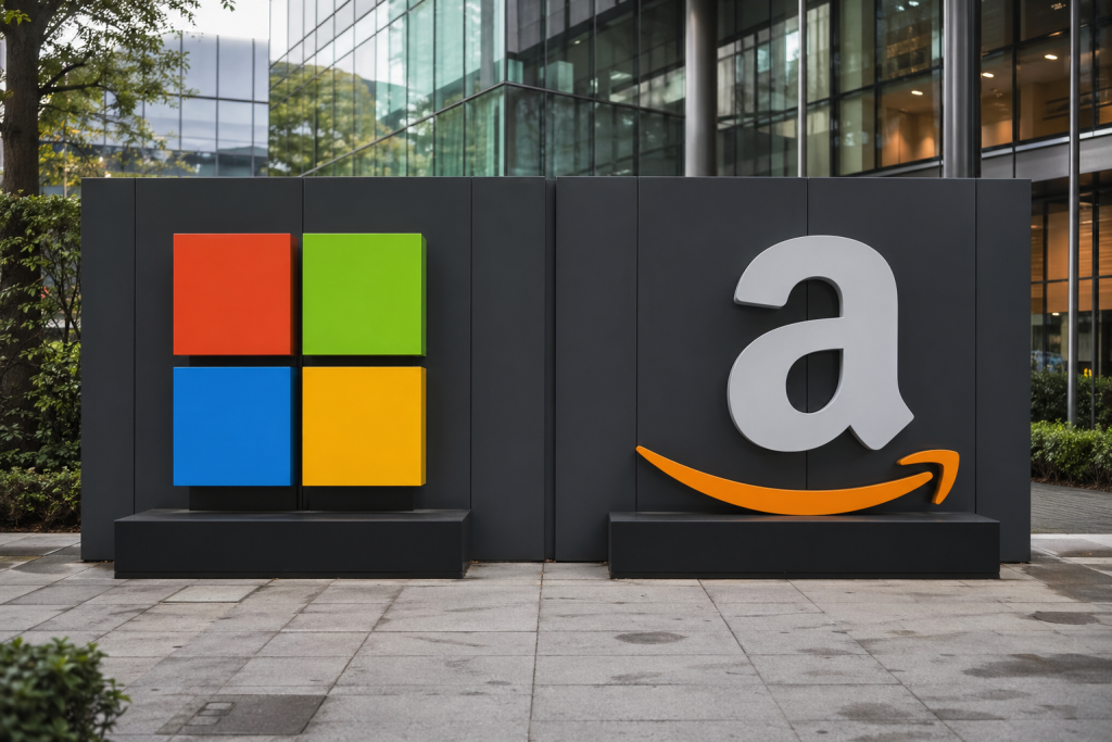 Tekma tehnoloških velikanov: Microsoft in Amazon v boju za prevlado na področju umetne inteligence
