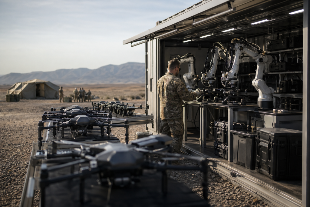 Umetna inteligenca premika meje: mobilne tovarne dronov Firestorm Labs spreminjajo obrambo