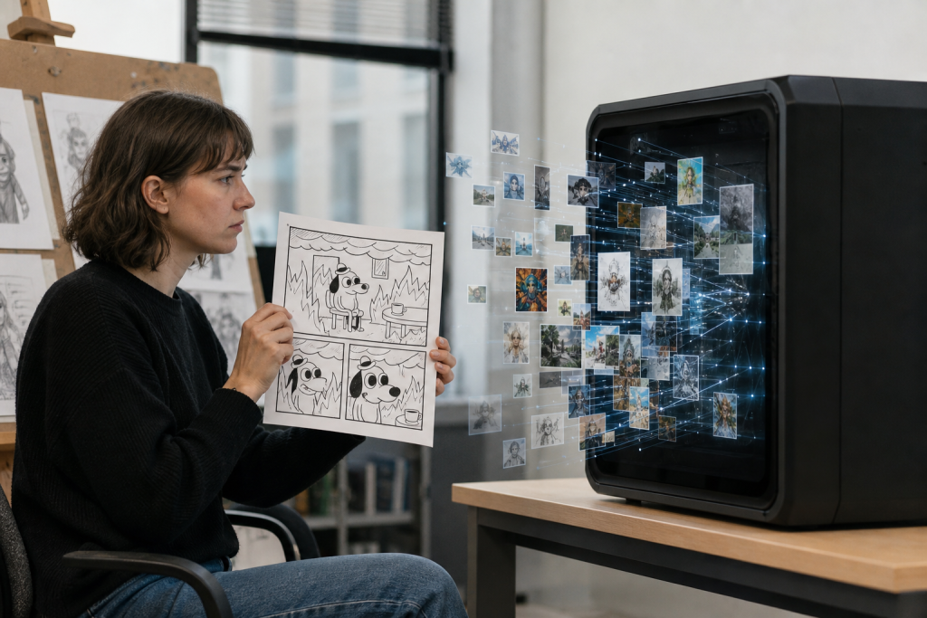 Umetniki proti umetni inteligenci: kdo ima pravico do digitalne ustvarjalnosti?