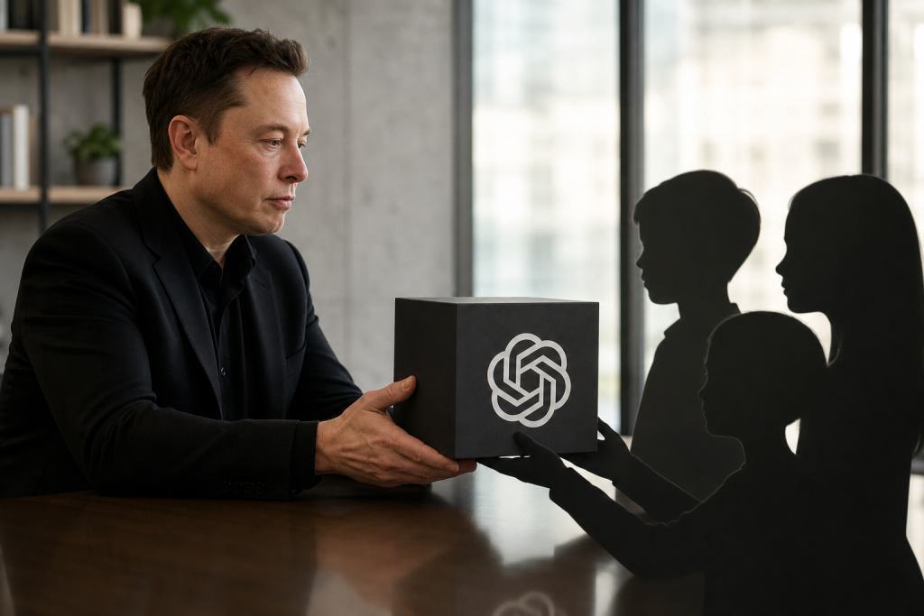 Elon Musk želel OpenAI predati svojim otrokom: notranji spopadi, etična vprašanja in prihodnost umetne inteligence