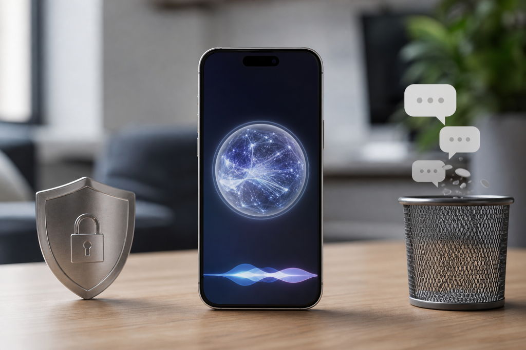 Apple prenavlja Siri: Napredna umetna inteligenca in samodejno brisanje pogovorov postavljata nove standarde zasebnosti Apple prenavlja Siri: Napredna umetna inteligenca in samodejno brisanje pogovorov postavljata nove standarde zasebnosti