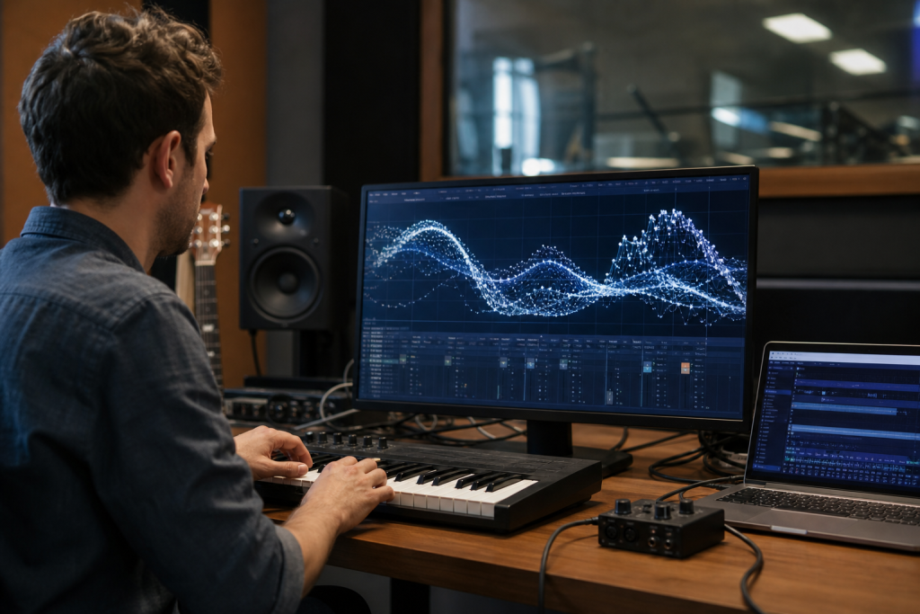 Umetna inteligenca ustvarja šestminutne pesmi: Stable Audio 2.0 preoblikuje prihodnost glasbe Umetna inteligenca ustvarja šestminutne pesmi: Stable Audio 2.0 preoblikuje prihodnost glasbe