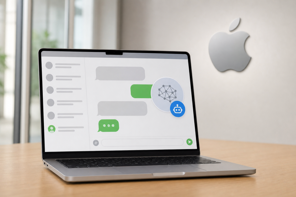 Apple prvič odpira vrata: neodvisni AI agent Poke v Messages for Business