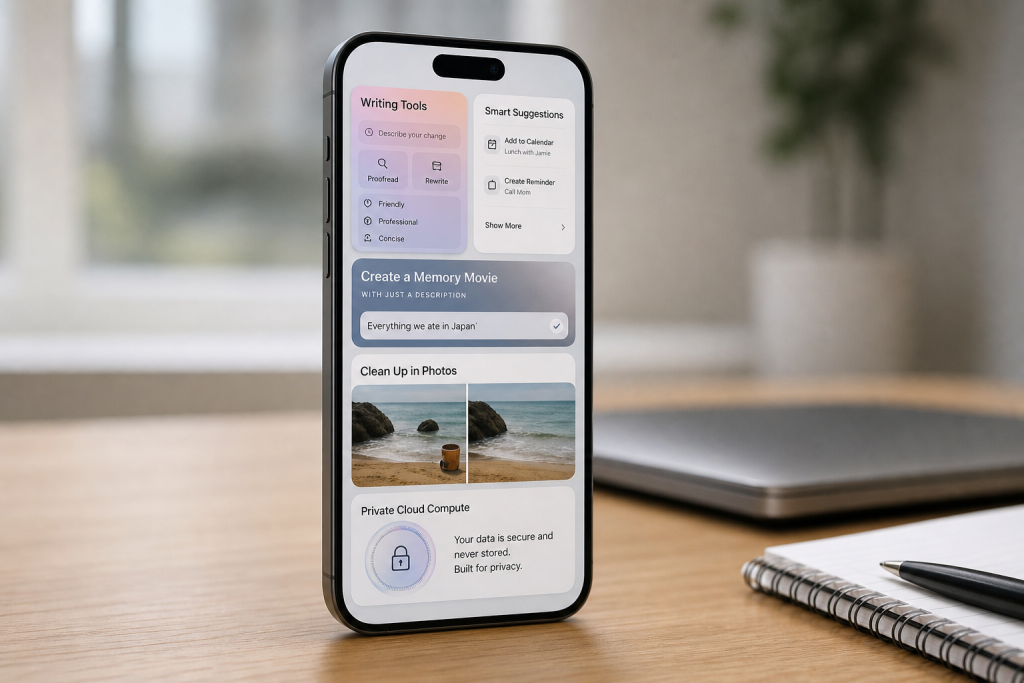 Apple Intelligence v iOS 18: Nova doba pametnih funkcij, zasebnosti in tekme z AI konkurenco Apple Intelligence v iOS 18: Nova doba pametnih funkcij, zasebnosti in tekme z AI konkurenco
