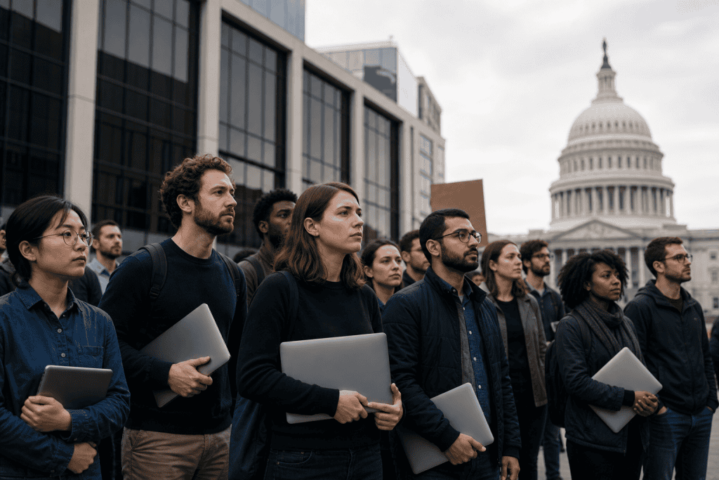 Tech Workers United v politični bitki za strožjo regulacijo umetne inteligence