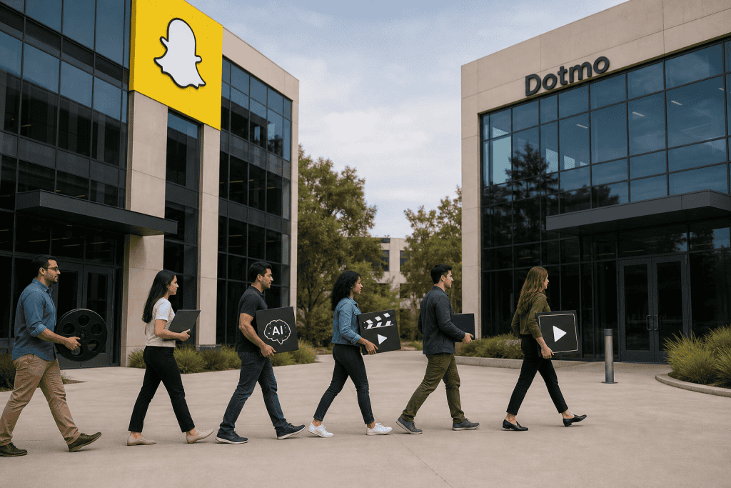 Snap ustanovil Dotmo: ločitev AI video ekipe odpira novo poglavje v bitki za generativni video Snap ustanovil Dotmo: ločitev AI video ekipe odpira novo poglavje v bitki za generativni video