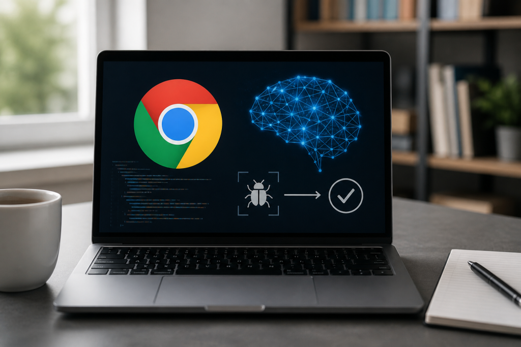 Umetna inteligenca v Chromu: Google s pomočjo AI odpravil rekordno število napak in spremenil razvoj programske opreme