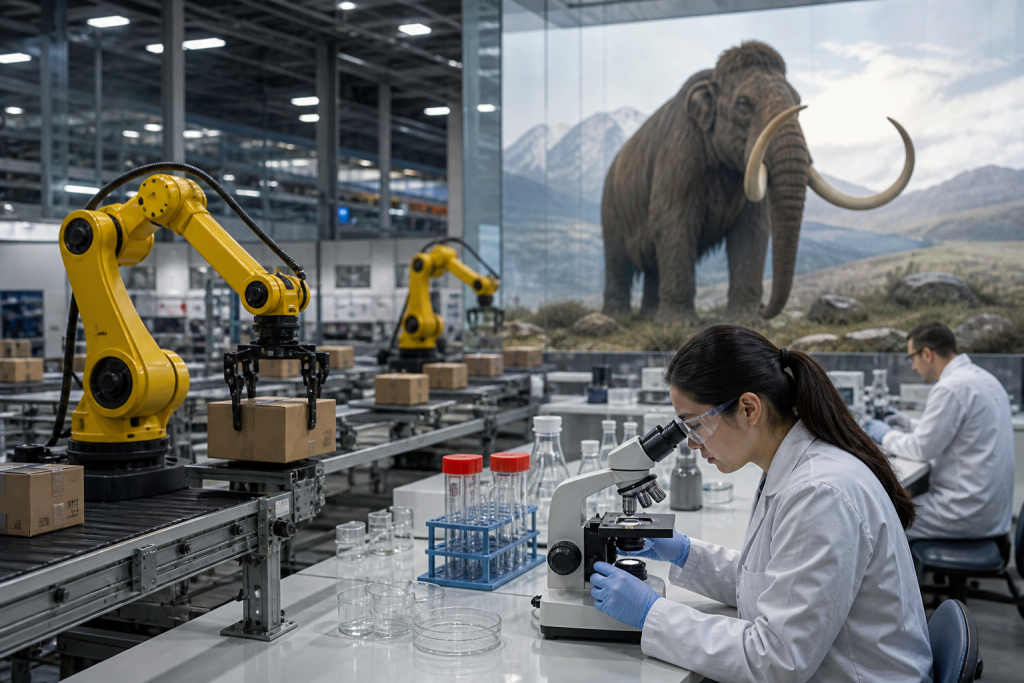 Roboti v skladiščih in mamuti v laboratoriju: kako umetna inteligenca spreminja industrijo in naravo Roboti v skladiščih in mamuti v laboratoriju: kako umetna inteligenca spreminja industrijo in naravo