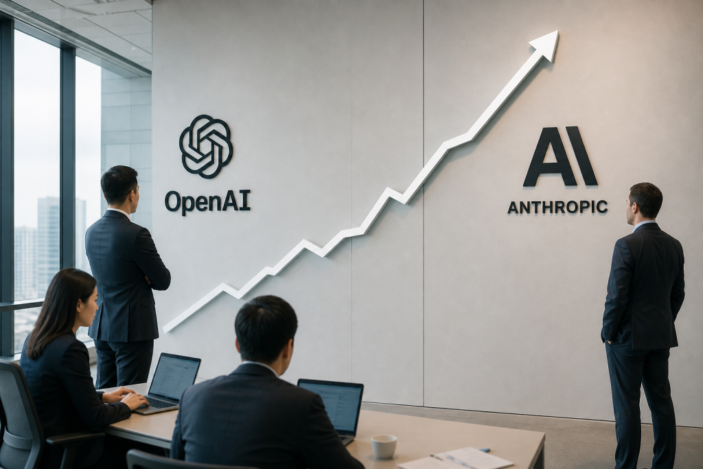 OpenAI prevzema vodstvo med podjetji, Anthropic ostaja izbira za varnost in regulirane panoge