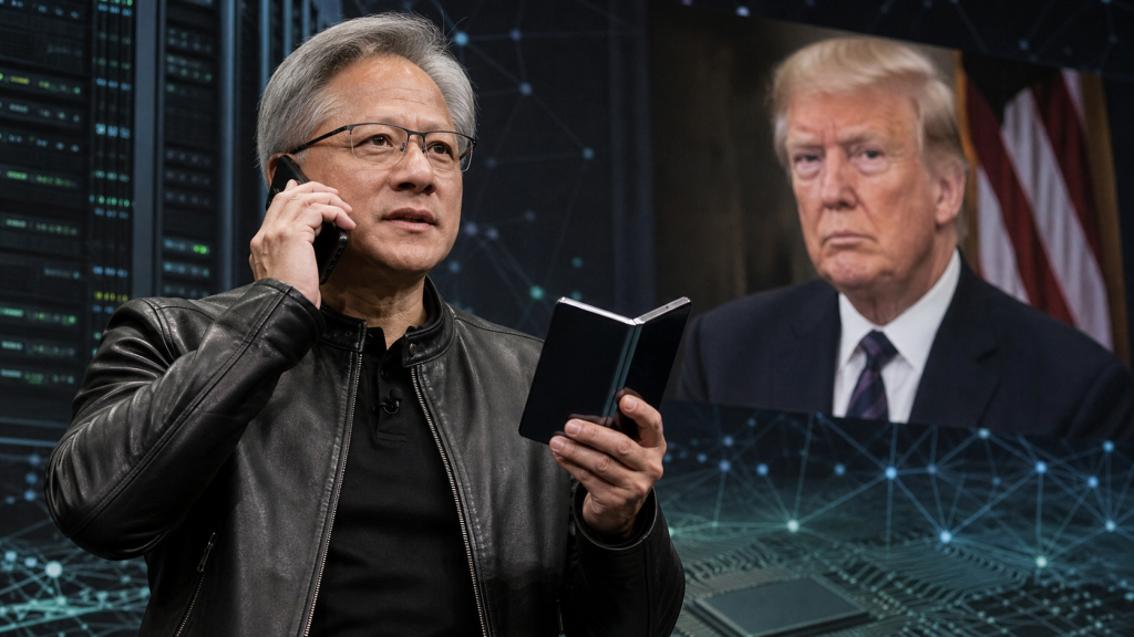 Huang in Trump proti »paniki« okoli AI, v ozadju pa Applov zložljivi telefon Huang in Trump proti »paniki« okoli AI, v ozadju pa Applov zložljivi telefon